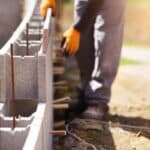 Construction d'un mur exterieur